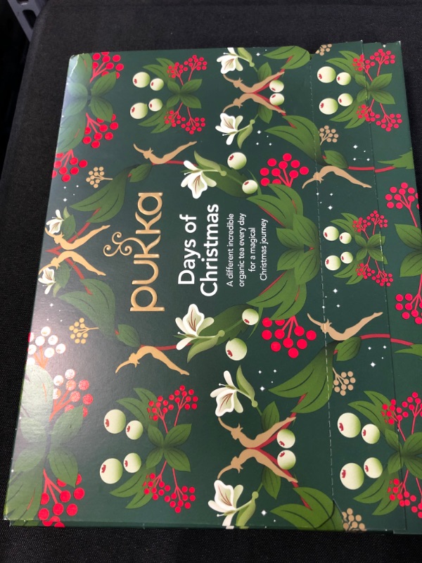 Photo 2 of Pukka Tea Gift Set, Organic Herbal Tea, Great as Stocking Stuffers, 24 Tea Bags For The Christmas Countdown, Advent Calendar 2022 24 Count (Pack of 1)  bb4/2023