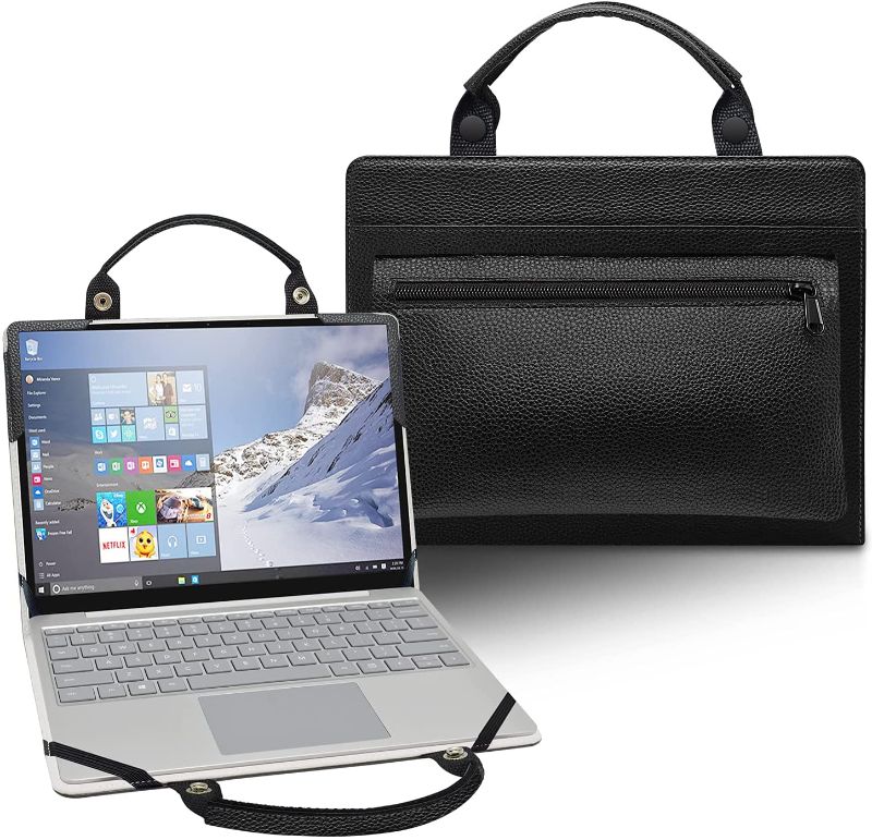 Photo 1 of LiuShan 2 in 1 Protective Case + Portable Bag for 14" Lenovo IdeaPad 1 14ADA05 14IGL05/ideapad Slim 1-14AST-05/ideapad S150/IdeaPad 3 CB 14IGL05/Chromebook 3 14 Laptop[Not fit IdeaPad 3 14IGL05],Black