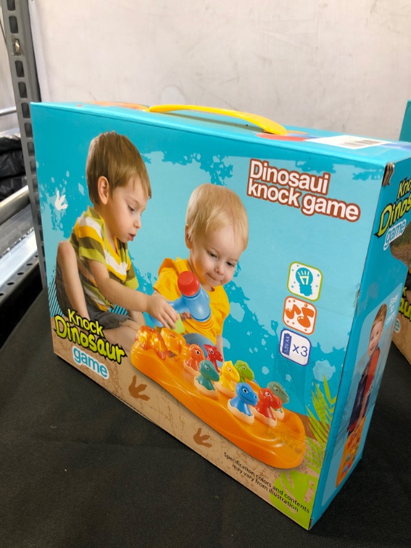 Photo 2 of Interactive Whack A Dinosaur Game, Hammer Toy with Light-Up Musical & Hammer for Toddlers, Boys and Girls 3 4 5 6 7 8 Year Old, Pounding Toy, Learning, Early Developmental Toy as Best, Fun Gifts.