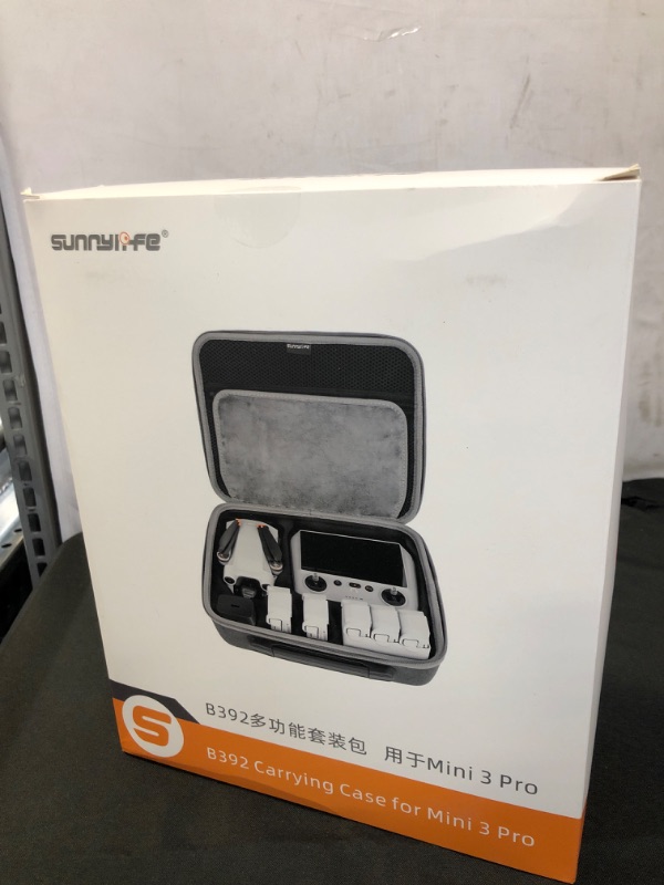 Photo 1 of Mirvyagr DJI Mini 3/Mini 3 Pro Case, Portable Carrying Case for DJI Mini 3/Mavic Mini 3 Pro, Travel Storage Bag Compact Portable Case for DJI Mini 3 Pro with DJI RC/RC-N1 Controller Accessories[Case Only]