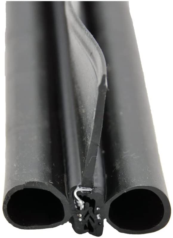 Photo 1 of AP Products 018-478 Double Bulb Seal with Slide-On Clip , Black