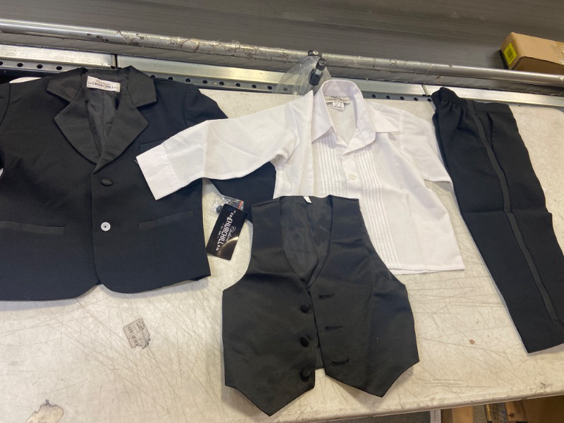 Photo 2 of CHURCHILL 3T TODDLER TUXEDO 4 PIECE( BLAZER, BUTTON UP, VEST, PANTS) DOESN'T INCLUDE BOWTIE