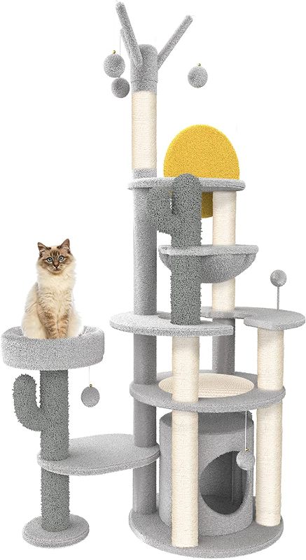 Photo 1 of 72" Cat Tree Tower Furniture for Indoor Large Cat with Condo,Hammock,Scratching Post Pad Into The West
