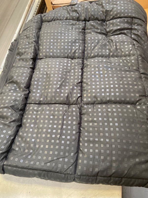 Photo 1 of  Full  Mattress Pad Pillow Top Mattress Cover Quilted Fitted Mattress Protector (black)