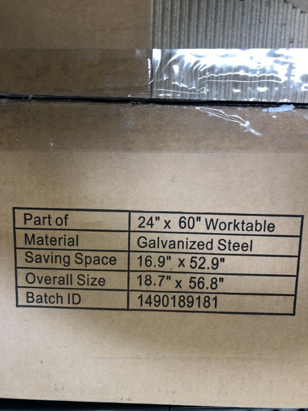 Photo 3 of Additional Undershelf for AmGood Work Table | Adjustable Galvanized Steel Undershelf