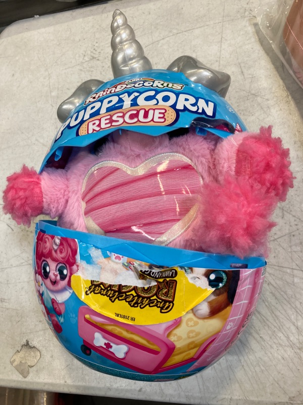 Photo 2 of Rainbocorns Puppycorn Rescue (Poodle) by ZURU, Collectible Plush, Stuffed Animal Girl Toys, Surprise Egg, Stickers, Syringe Slime, Ages 3+ for Girls, Children