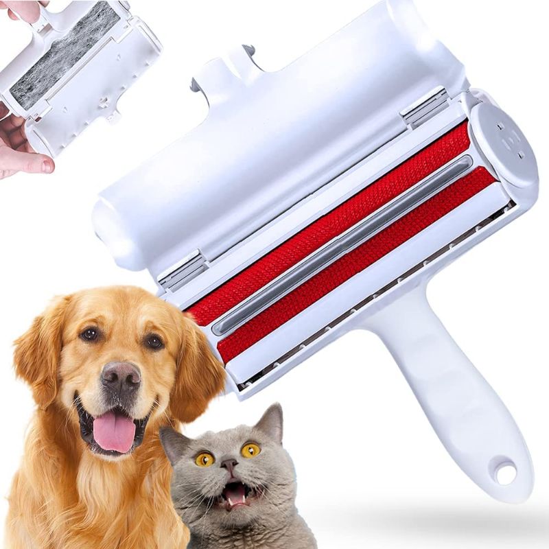 Photo 1 of  Pet Hair Remover Specially Design for Dogs/Cats Upgraded Finger Type Handle Self-Cleaning, Multi-Purpose Reusable Lint Roller