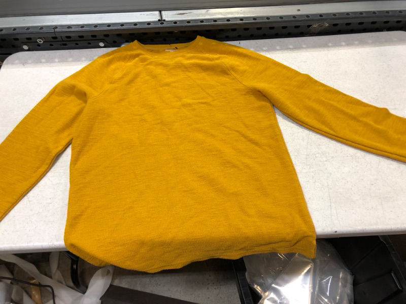 Photo 2 of Goodfellow & Co Yellow Textured Crewneck - m