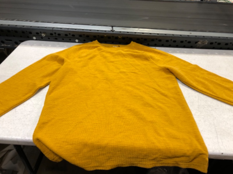 Photo 3 of Goodfellow & Co Yellow Textured Crewneck - m