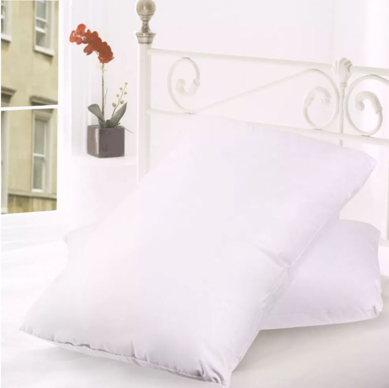 Photo 1 of 2 King Size Goose Down Feather Bed Pillows Set High Thread Count Quality White