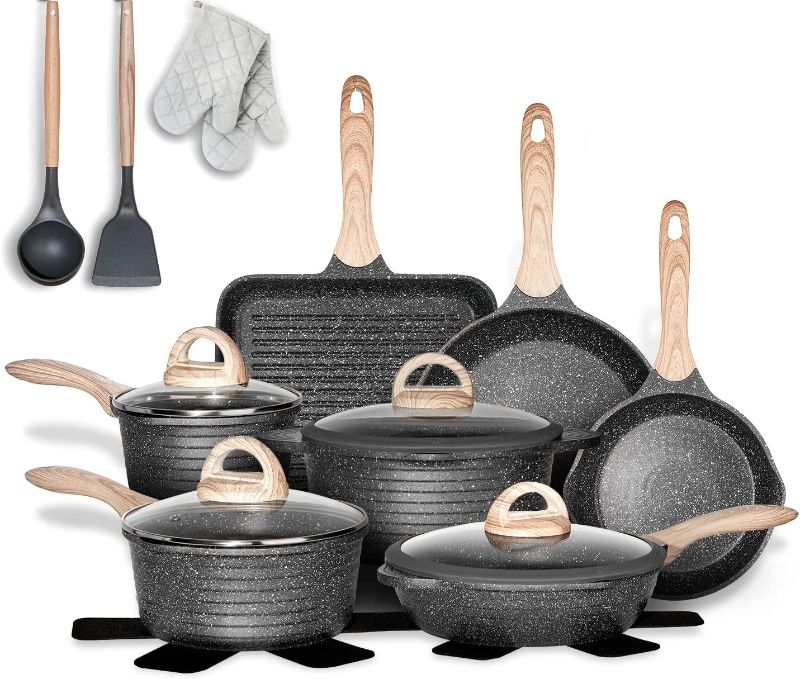 Photo 1 of (READ COMMENTS) JEETEE Pots and Pans Set Nonstick