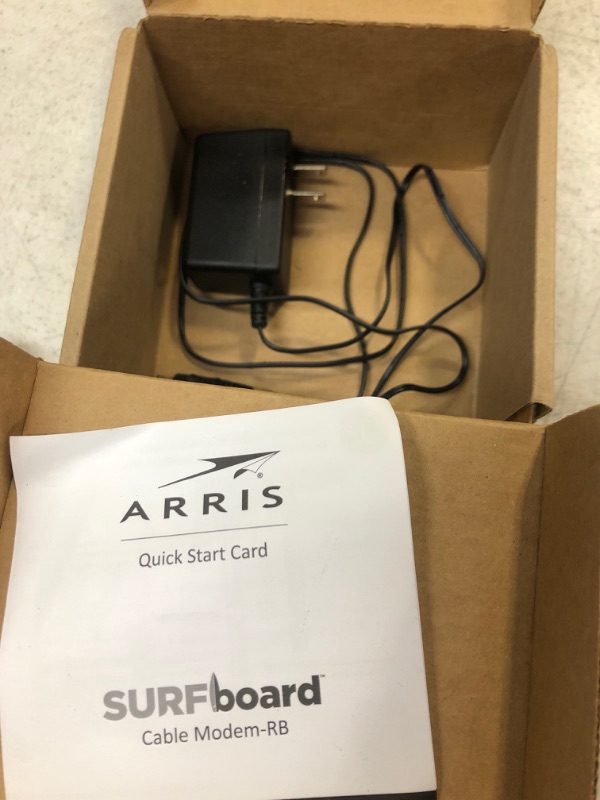 Photo 4 of REFURBISHED....ARRIS SURFboard SB8200 DOCSIS 3.1 Cable Modem | Approved for Comcast Xfinity, Cox, Charter Spectrum, & more | Two 1 Gbps Ports | 1 Gbps Max Internet Speeds | 4 OFDM Channels | 2 Year Warranty,White