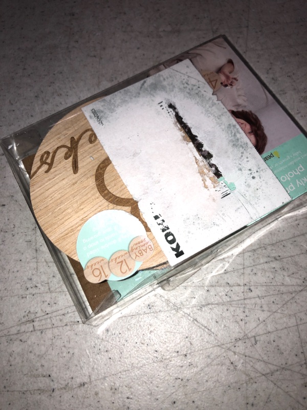 Photo 1 of Pearhead Wooden Pregnancy Milestone Photo Props