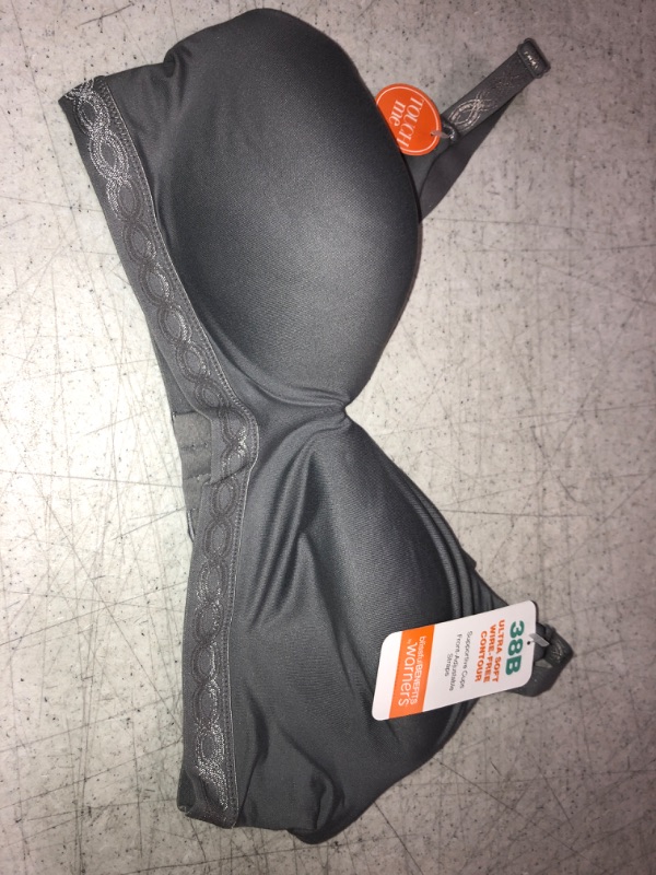 Photo 1 of BLISSFUL BENEFIT BY WARNERS , ULTRA SOFT GREY SIZE 38B WOMENS BRA 