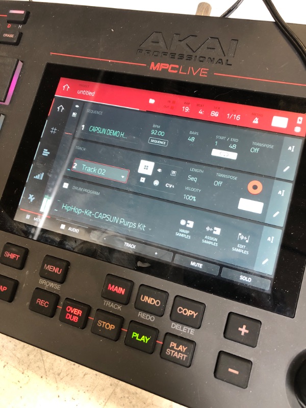 Photo 6 of Akai Professional Mpc Live Controller....| Ultra-Portable Fully Standalone MPC With 7-Inch Multi-Touch Display, 16GB On-Board Storage, Rechargeable Battery, Full Control Arsenal and 10GB Sound Library Included