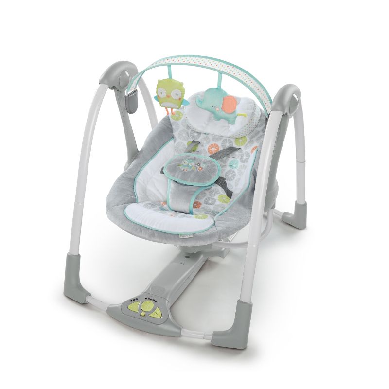 Photo 1 of Ingenuity Swing 'n Go Portable 5-Speed Baby Swing with Nature Sounds - Hugs & Hoots