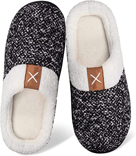 Photo 1 of 2 COUNT Women's Memory Foam Slippers Comfort Wool-Like Plush Fleece Lined House Shoes for Indoor & Outdoor SIZE 10 