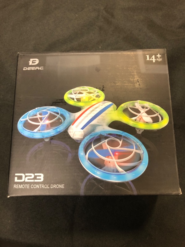 Photo 4 of D23 DEERC Drones for Kids Beginners, LED RC Mini Drone with Altitude Hold, Headless Mode, Quadcopter with 720P HD FPV WiFi Camera, Propeller Full Protect, Easy to use Kids Gifts Toys for Boys, Girls