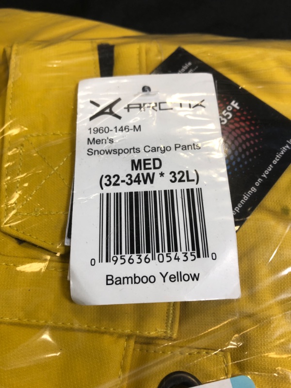 Photo 1 of Arctix mens Snow Sports Cargo Pants Bamboo Yellow Medium/32" Inseam 