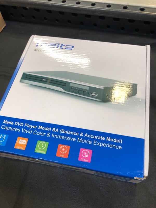 Photo 4 of Maite MTDVD-BA Region Free DVD Player - Black