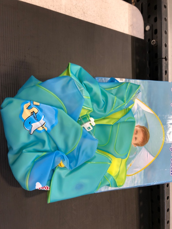 Photo 2 of free Swimming Baby Inflatable Baby Swimming Pool Float with Sun Protection Canopy
