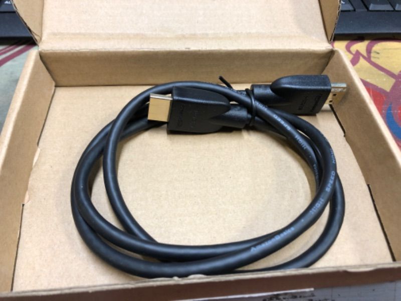 Photo 2 of Amazon Basics High-Speed HDMI Cable (18 Gbps, 4K/60Hz) - 6 Feet, Black