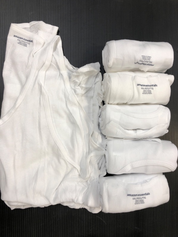Photo 1 of Amazon Essentials Men's Tank Undershirts, Pack of 6