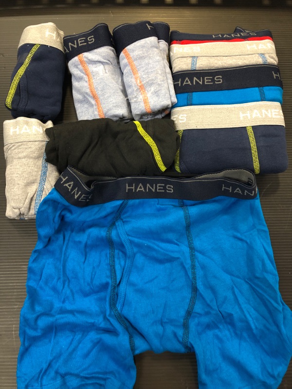 Photo 2 of Hanes Boys Underwear, 10 Pack Tagless ComfortFlex Waistband Boxer Brief Sizes  XL