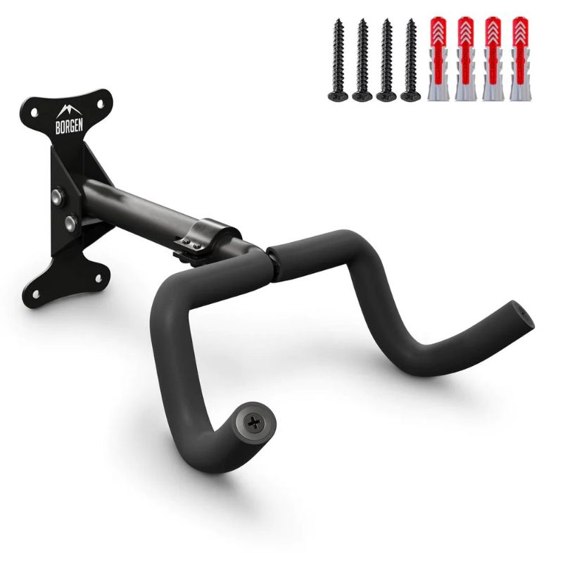 Photo 1 of  Bike Wall Mount Hanger - Horizontal Bicycle Indoor Storage Rack | Cycling Wall Mounted Holder Hook - Hang Your Road, Mountain or Hybrid Bikes in Garage or Home