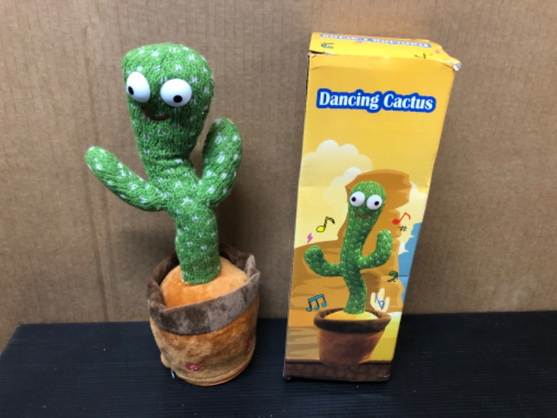 Photo 1 of Dancing Cactus Toy,Talking Cactus Baby Toy,Repeating Cactus Toy,Electric Dancing Cactus Plush for Babies Talking & Repeating Home Decoration Children's Early Education