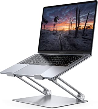 Photo 1 of Lamicall Adjustable Laptop Stand, Portable Laptop Riser, Aluminum Laptop Stand for Desk Foldable, Ergonomic Computer Notebook Stand Holder for MacBook Air Pro, Dell X