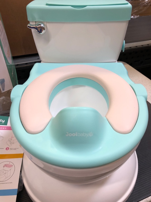 Photo 2 of Real Feel Potty with Wipes Storage, Transition Seat & Disposable Liners - Realistic Toilet - Easy to Clean & Assemble - Jool Baby