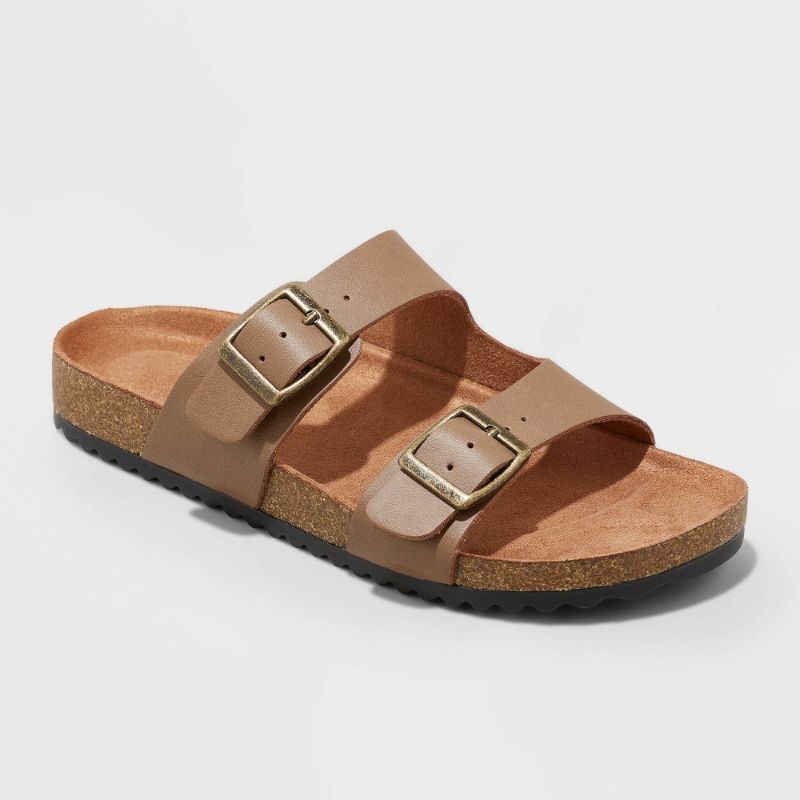 Photo 1 of Kids' Drew Slip-on Footbed Sandals - Cat & Jack Brown 2
