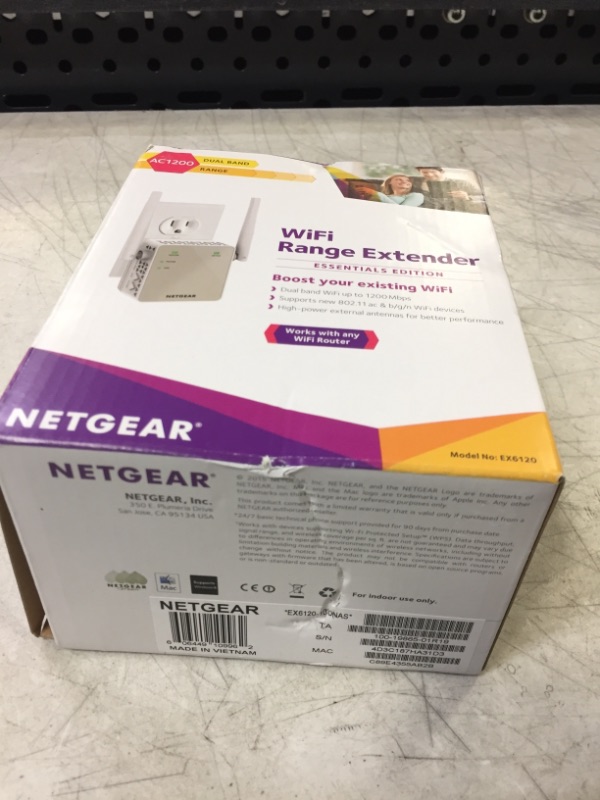 Photo 4 of NETGEAR Wi-Fi Range Extender EX6120 - Coverage Up to 1500 Sq Ft and 25 Devices with AC1200 Dual Band Wireless Signal Booster & Repeater (Up to 1200Mbps Speed), and Compact Wall Plug Design WiFi Extender AC1200