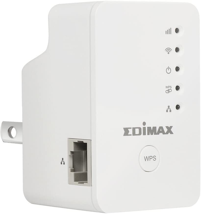 Photo 1 of Edimax EW-7438RPn Mini New Version N300 Universal Wireless Range Extender/Wi-Fi Repeater/Wall Plug/Ethernet Port , White
