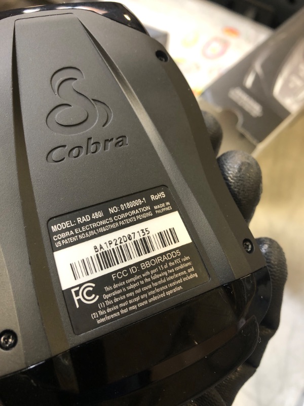 Photo 3 of Cobra RAD 480i Laser Radar Detector – Long Range Detection, Bluetooth, iRadar App, LaserEye Front and Rear Detection, Next Gen IVT Filtering, Black RAD480i Radar Detector