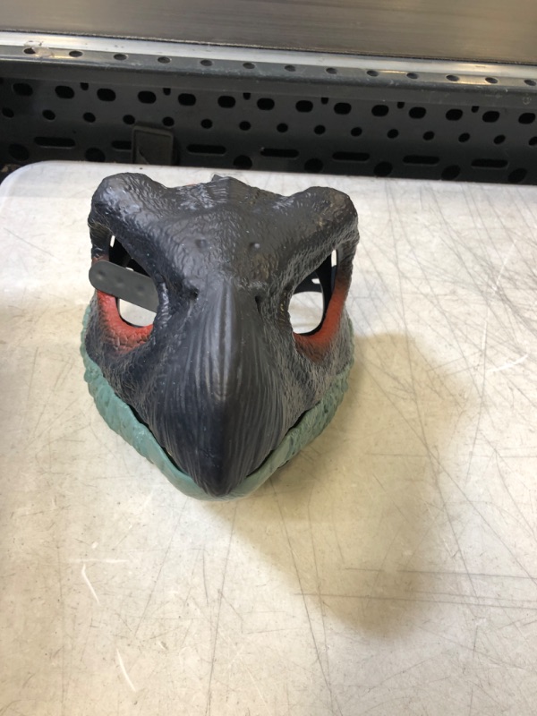 Photo 2 of Jurassic World Dominion Therizinosaurus Dinosaur Mask with Opening Jaw, Costume and Role-Play Gift Slasher Dino Mask