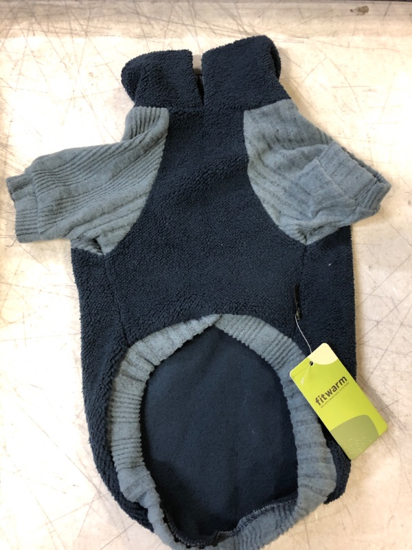 Photo 1 of Fitwarm Fleece Dog Sweater, Turtleneck Dog Coat, Dog Winter Clothes for Small Dogs Boy, Pet Pullover Jumper, Cat Apparel, Blue, SIZE  Large Blue