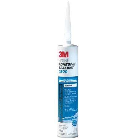 Photo 1 of 3M Marine Adhesive Sealant 5200 Permanent Bonding and Sealing Waterproof Repair PN06500 White 1 Cartridge 10 Fl Oz  -- CONTAINER SLIGHTLY DENTED --
