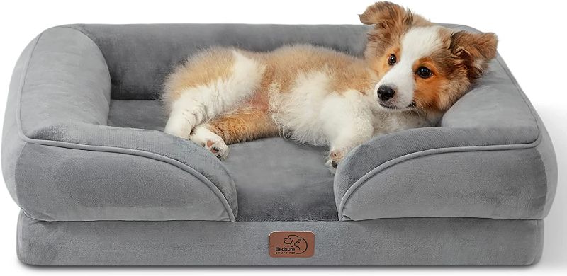 Photo 1 of 
Bedsure Orthopedic Dog Bed for Medium Dogs - Waterproof Dog Bed Medium, Foam Sofa with Removable Washable Cover, Waterproof Lining and Nonskid Bottom Couch,...
Size:M?28x23x7"?