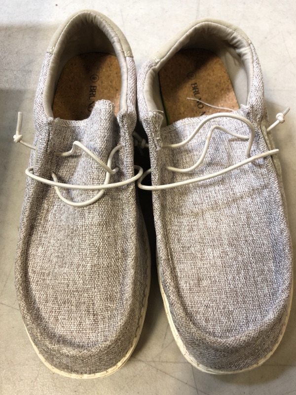 Photo 3 of Bruno Marc Men's Casual Slip-on Loafers Stretch Shoes SIZE 9 Beige - USED. DIRTY SOLES. (SEE PHOTOS)