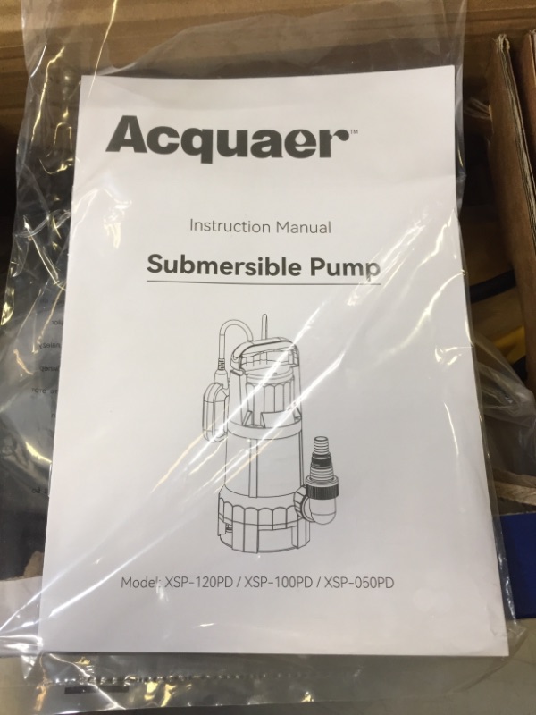 Photo 4 of Acquaer 1HP Submersible Sump Pump 4948GPH Drain Pump with Automatic Float Switch, Remove Clean/Dirty Water for Basement, Hot Tub, Pool, Garden Pond 1 HP