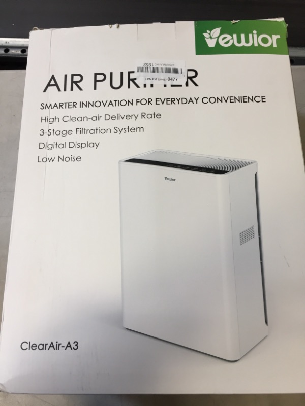 Photo 2 of Air Purifier, Home Air Purifiers For Large Room Up To 1620 sq.ft, VEWIOR H13 True HEPA Air Filter With 5 Timer Settings 3 Fan Speeds, Ultra-Quiet Air Cleaner For Pets Dander Hair Smoke Smell Pollen