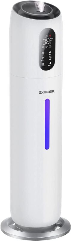 Photo 1 of Humidifiers for Bedroom Large Room, ZXBEER 9L Top Fill Ultrasonic Humidifier with 360° Nozzle 7 Color Light Auto Shut-Off, 3 Modes Run Up to 48 Hrs Super Quiet Cool Mist Humidifier for Home Baby Adult

