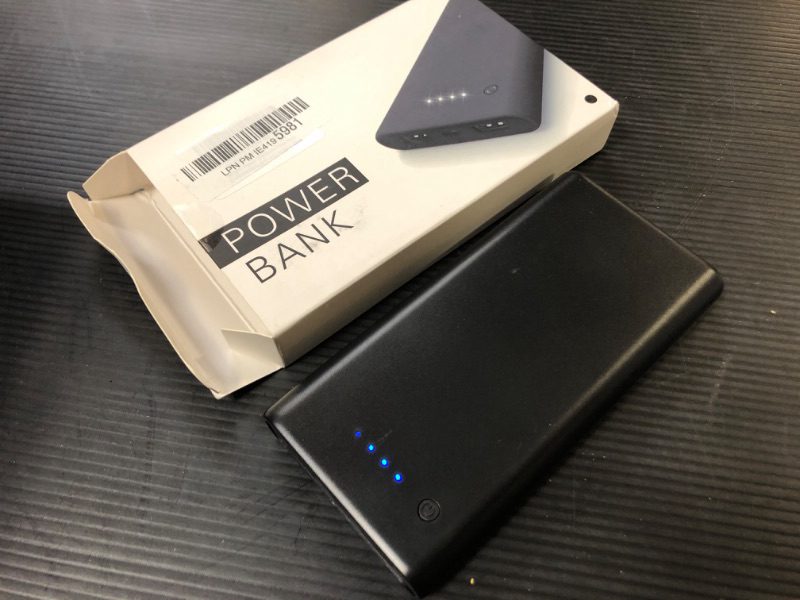 Photo 1 of Power Bank 26800mAh, Ultra-High Capacity External Battery Pack Universal Portable Charger with 4 LED Indicator and Dual USB Ports Battery Backup Compatible with iPhone 13 12 11 Pro X 8 Samsung S20 S10 Google LG iPad Tablet etc.-[Black]
