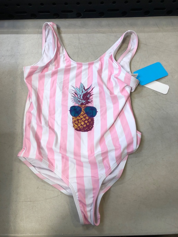 Photo 1 of 8-9YRS OLD GIRLS PINEAPPLE ONE PIECE BATHING SUIT 