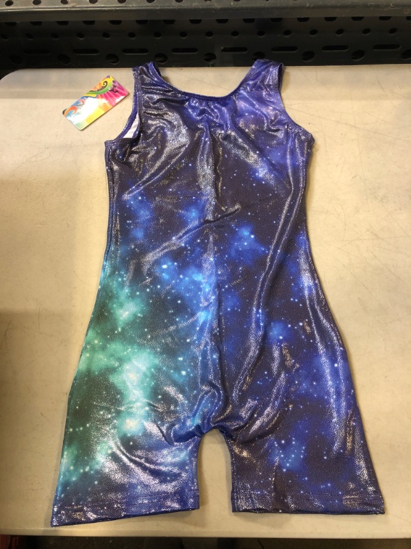 Photo 1 of GIRLS GALAXY GYMNASTICS ROMPER - MULTICOLOR - 8