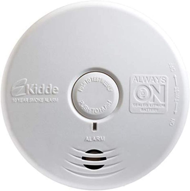 Photo 1 of Kidde Smoke Detector, Long-Life Lithium Battery Powered Smoke Alarm with Hush Button / ONLY PACKAGING HAS MINIMAL DAMAGE
