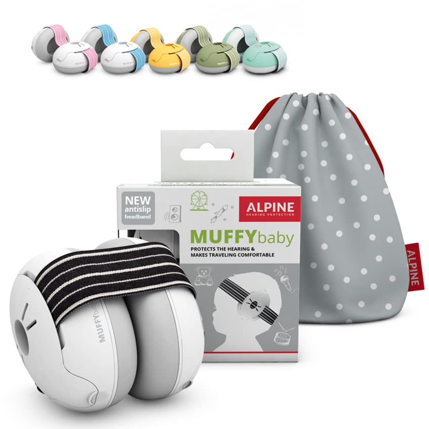 Photo 1 of Alpine Muffy Baby Ear Protection for Babies and Toddlers up to 36 Months - CE & ANSI Certified - Noise Reduction Earmuffs - Comfortable Baby Headphones Against Hearing Damage & Improves Sleep - / STOCK PHOTO FOR REFERENCE ONLY