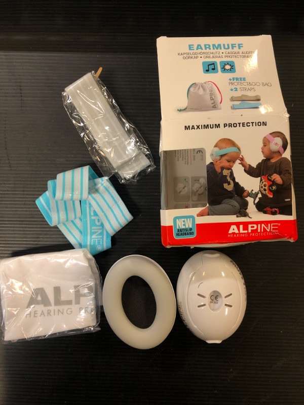 Photo 2 of Alpine Muffy Baby Ear Protection for Babies and Toddlers up to 36 Months - CE & ANSI Certified - Noise Reduction Earmuffs - Comfortable Baby Headphones Against Hearing Damage & Improves Sleep - / STOCK PHOTO FOR REFERENCE ONLY
